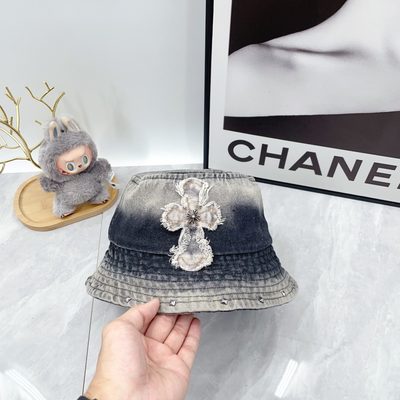 Chrome Hearts denim bucket hat — 8
