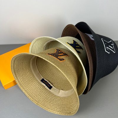 Louis Vuitton crochet-stitched brown bucket hat — 9