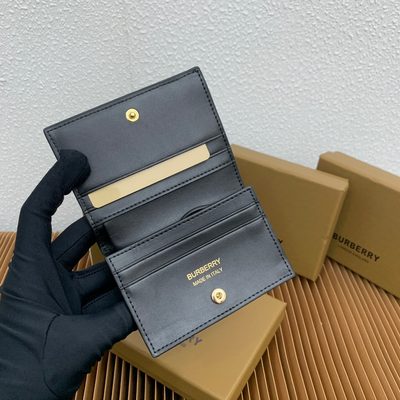 Burberry Small Check Folding Wallet — 7