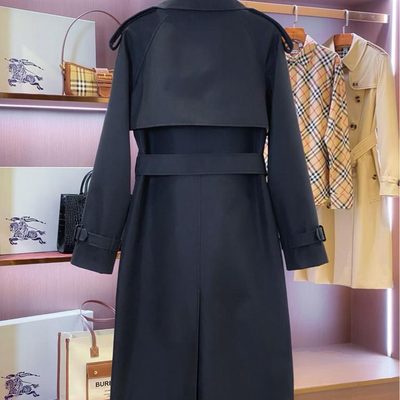 Burberry Long Gabardine Fitzrovia Trench Coat — 6