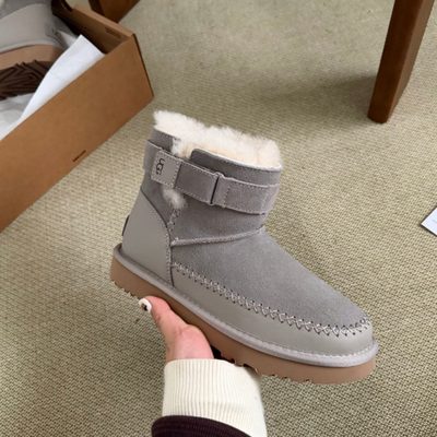 UGG Classic RetroChic Strap Boots — 9