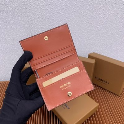 Burberry Small Check Folding Wallet — 7