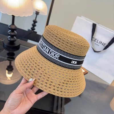 Dior D-Bobby straw bucket hat — 11