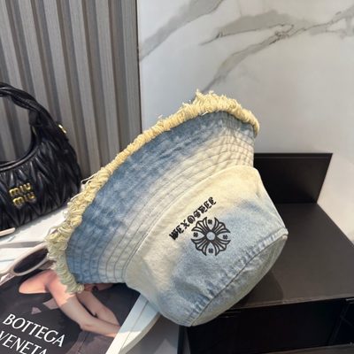 Chrome Hearts light-wash denim bucket hat — 8