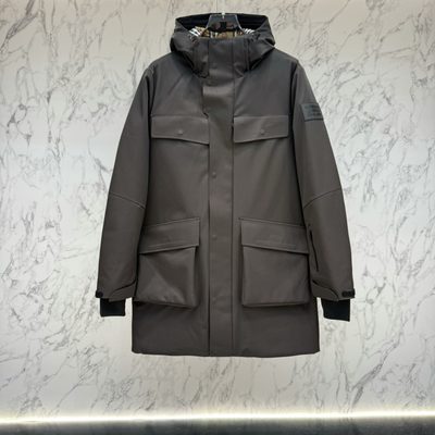 Burberry patch-pocket parka coats