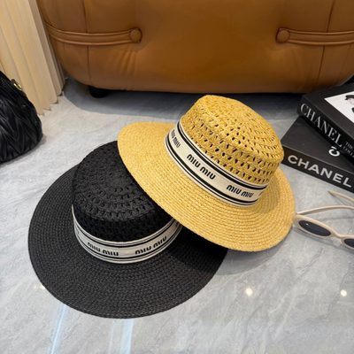 Dior D-Bobby Large Brim Straw Hat — 8