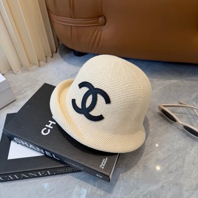 Chanel white cotton bucket hat — 5