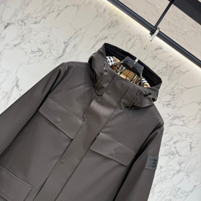 Burberry patch-pocket parka coats — 4