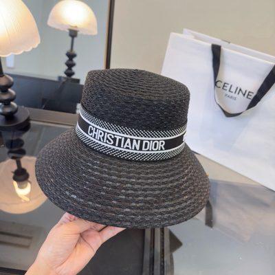 Dior D-Bobby straw bucket hat — 3
