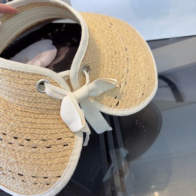 Chanel straw sun visor — 6
