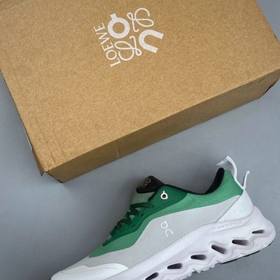 Loewe x On Cloudtilt 2.0 sneakers in a green and white — 3