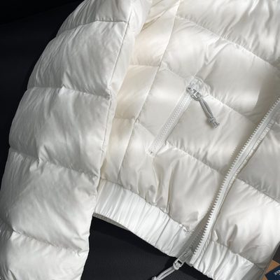 The North Face white cropped puffer jacket — 7