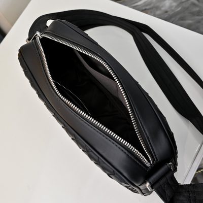 Bottega Veneta black leather Intrecciato bag — 8