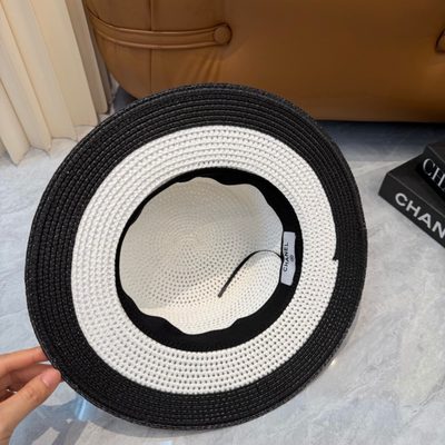 Chanel woven straw hat — 4