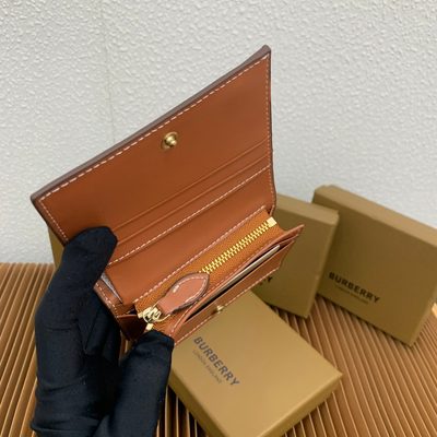 Burberry Small Check Folding Wallet — 8