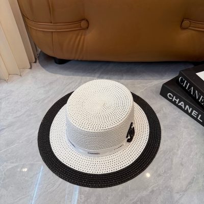 Chanel woven straw hat — 7