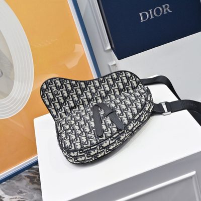 Dior Oblique Jacquard Saddle Bag — 7
