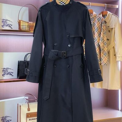 Burberry Long Gabardine Fitzrovia Trench Coat — 3