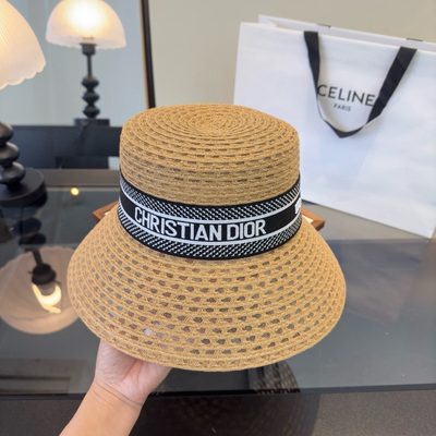Dior D-Bobby straw bucket hat — 4