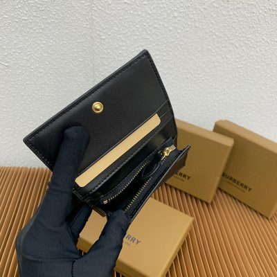 Burberry Small Check Folding Wallet — 8