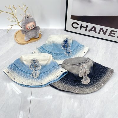 Chrome Hearts light-wash denim bucket hat — 10