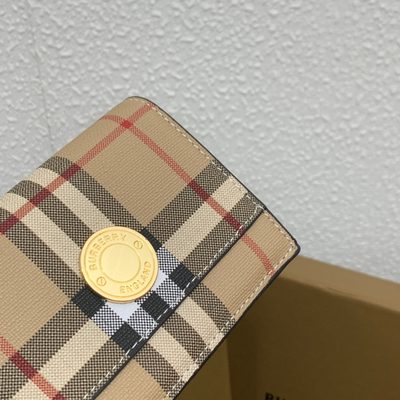 Burberry Small Check Folding Wallet — 5