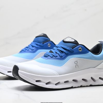 On x Loewe Cloudtilt 2.0 in a blue and white — 4