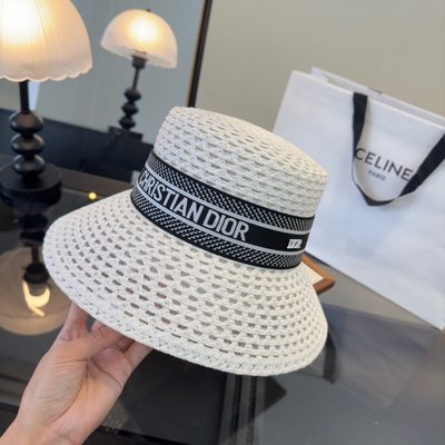 Dior D-Bobby straw bucket hat — 3