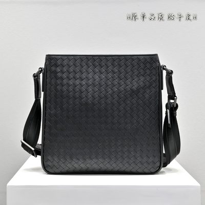 Bottega Veneta black leather crossbody bag — 3