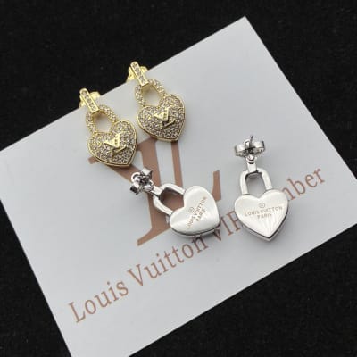 Louis Vuitton heart-shaped lock necklaces and earrings — 9