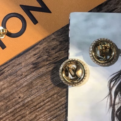 LOUIS VUITTON Metal Crystal Louise By Night Earrings — 3
