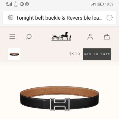 Hermes Men's belt